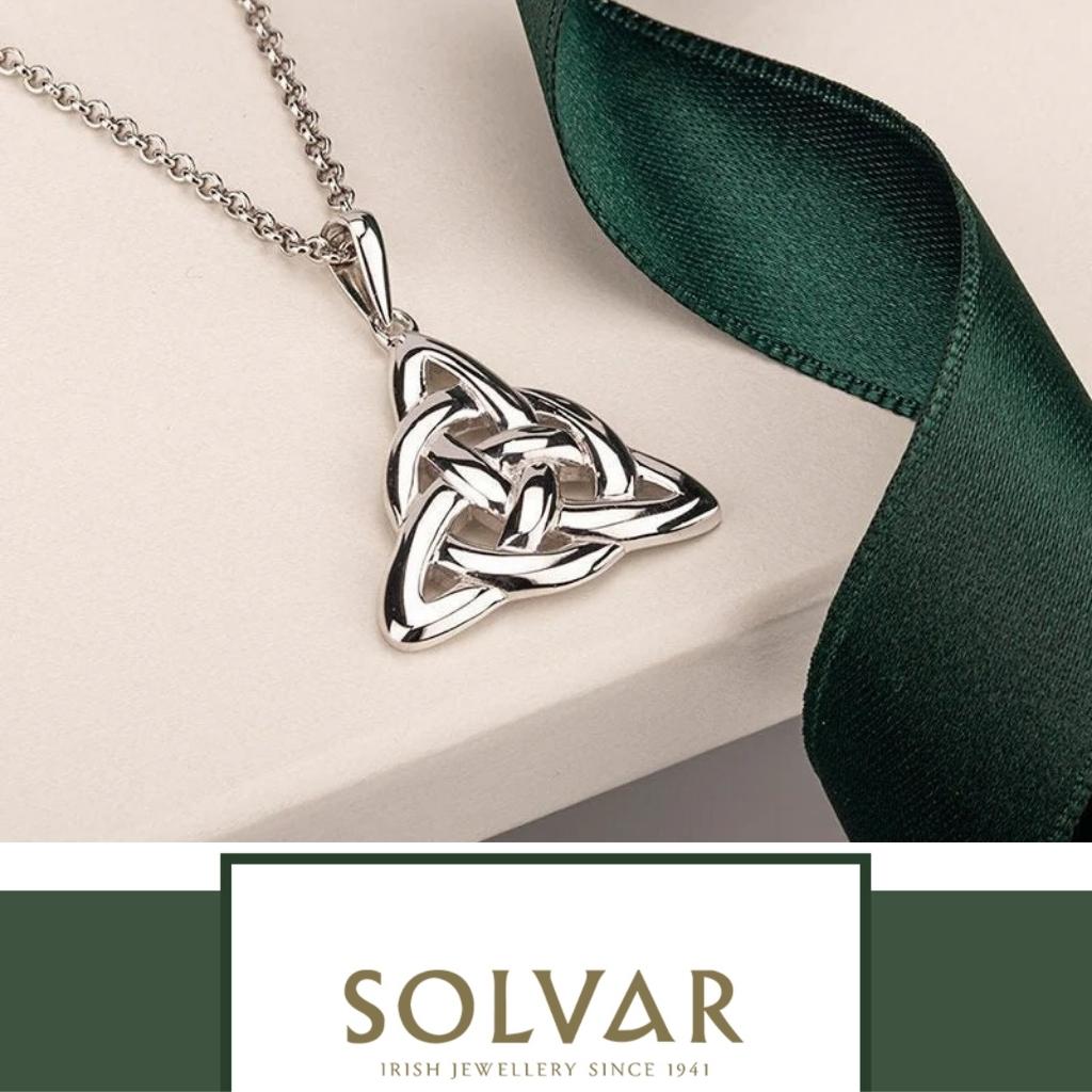 Sterling Silver Trinity Celtic Knot Necklace