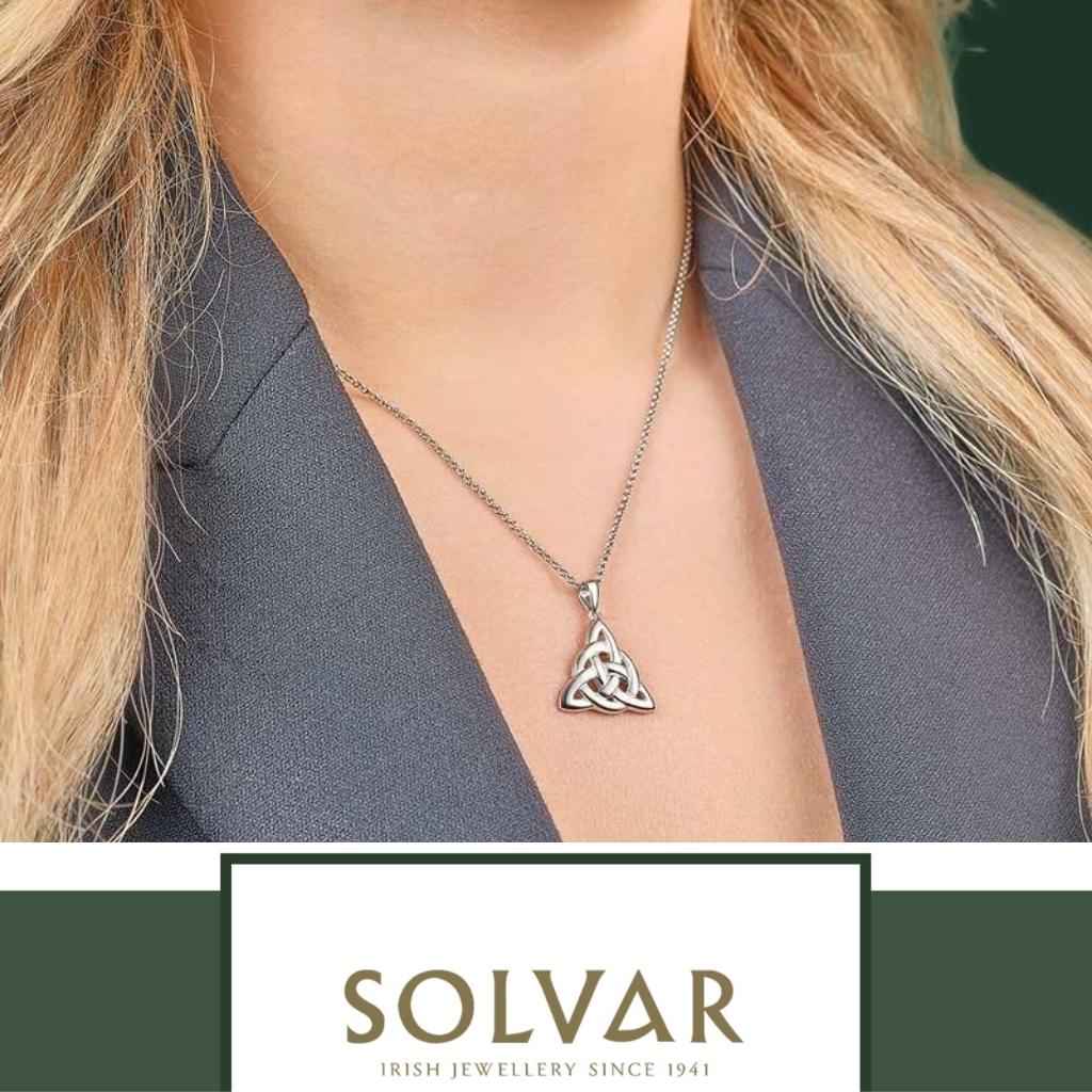 Sterling Silver Trinity Celtic Knot Necklace