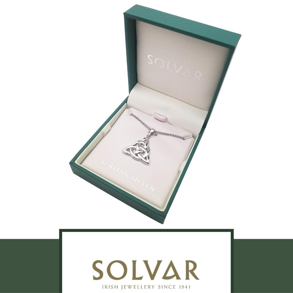 Sterling Silver Trinity Celtic Knot Necklace
