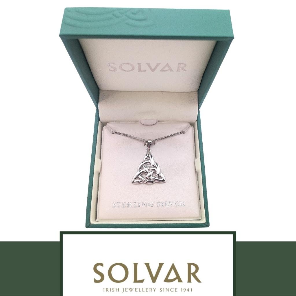 Sterling Silver Trinity Celtic Knot Necklace