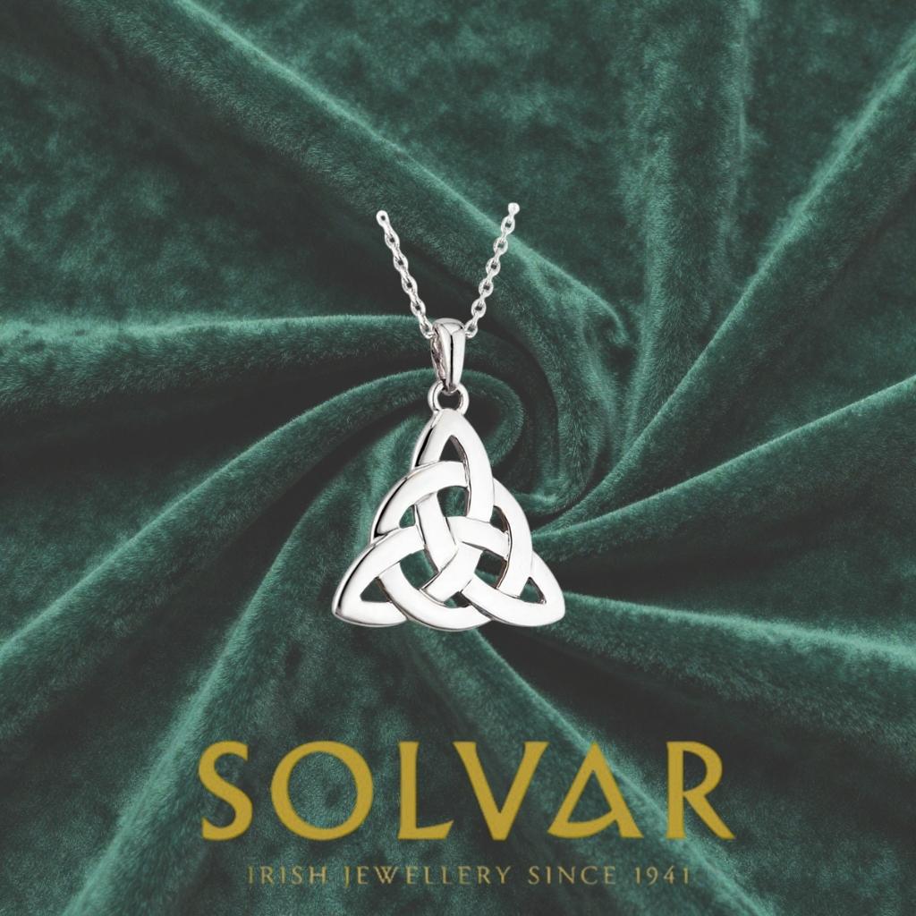 Sterling Silver Trinity Celtic Knot Necklace