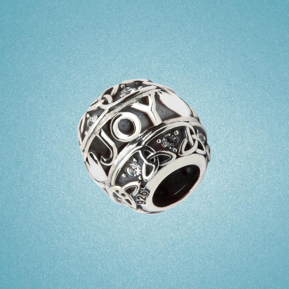 Sterling Silver Trinity Knot Joy Bead
