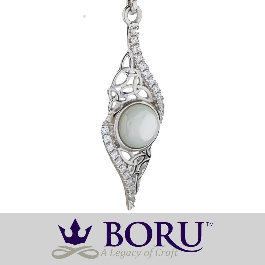 Sterling Silver Trinity Mother of Pearl Arianrhod Earrings