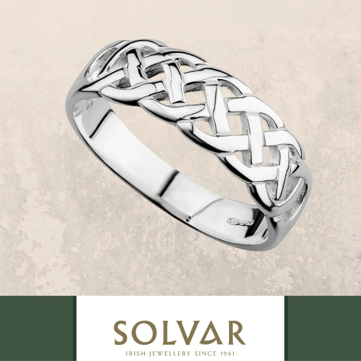 Sterling Silver Woven Celtic Knot Ring