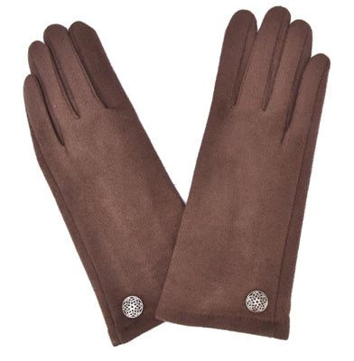 Suede Gloves - Chocolate - The Celtic Gift Store - Clothing Accessories