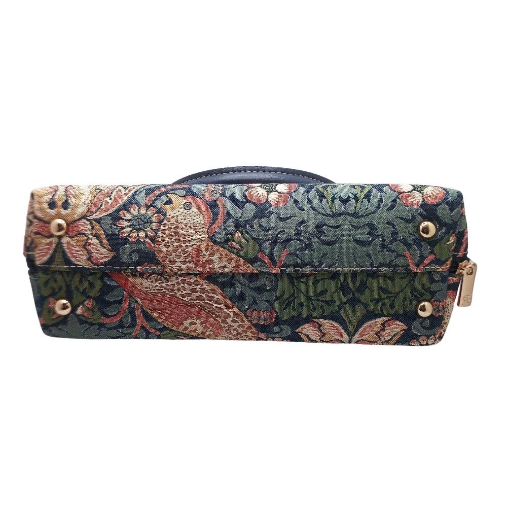 Tapestry Convertible Bag- Strawberry Thief Bird Blue