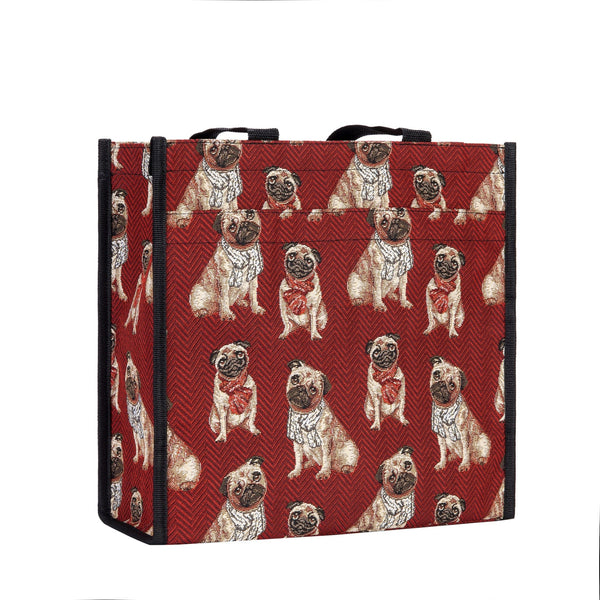 Tapestry Shopper Bag - Pug - The Celtic Gift Store - Handbags