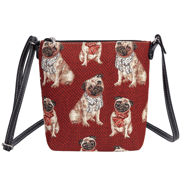 Tapestry Sling Bag - Pug Red - The Celtic Gift Store - Handbags