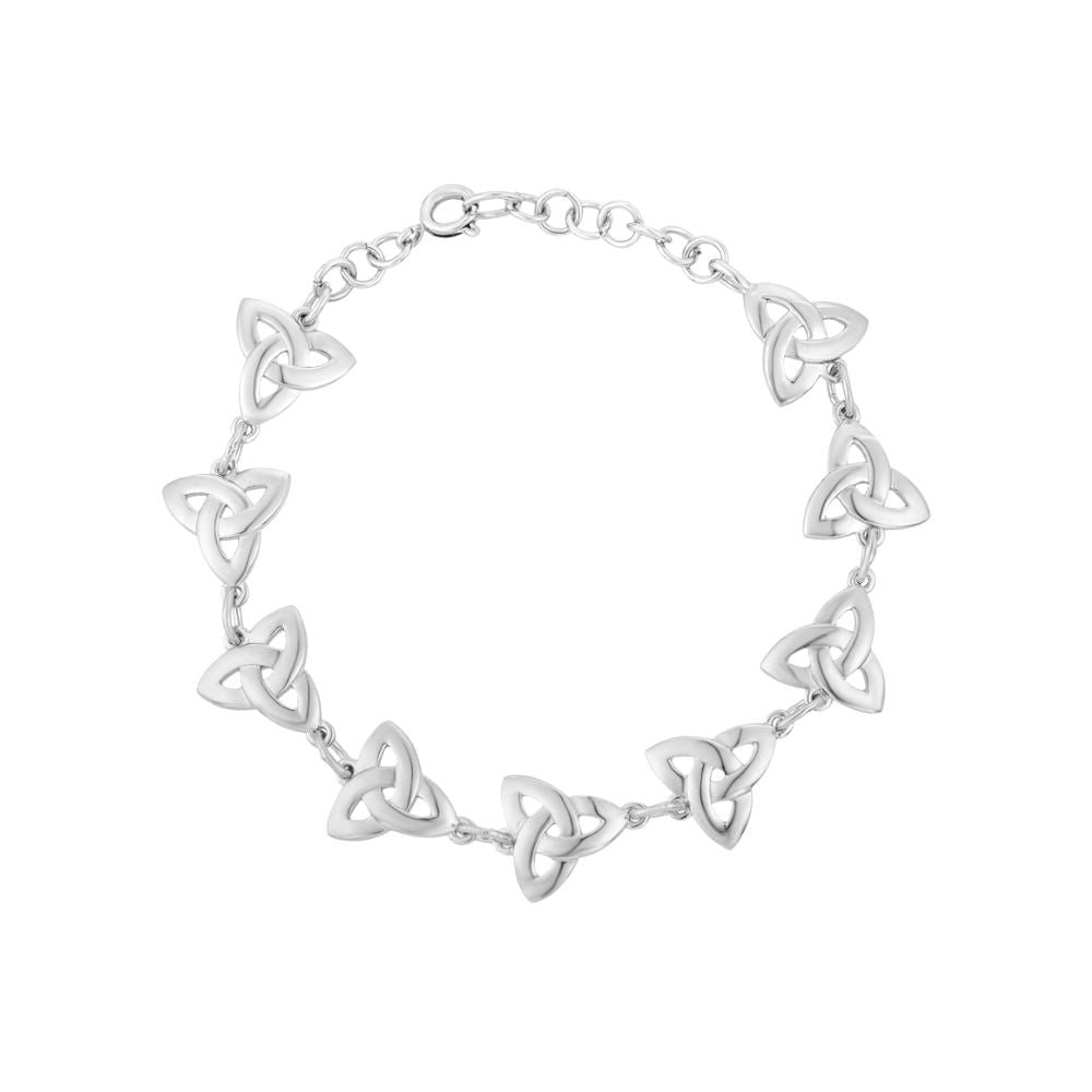 Tara Silver Trinity Knot Bracelet - The Celtic Gift Store - 