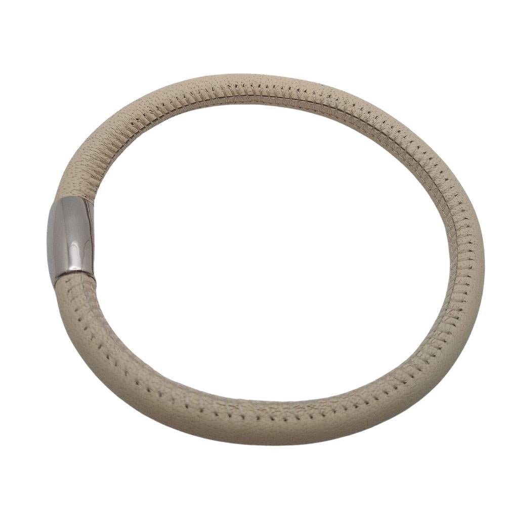 Tara's Diary Cream Leather Bracelet