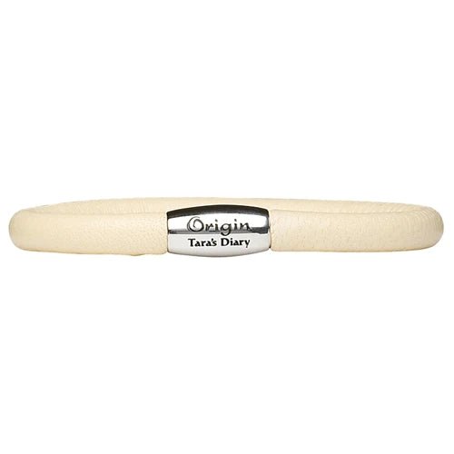 Tara's Diary Cream Leather Bracelet - The Celtic Gift Store - 