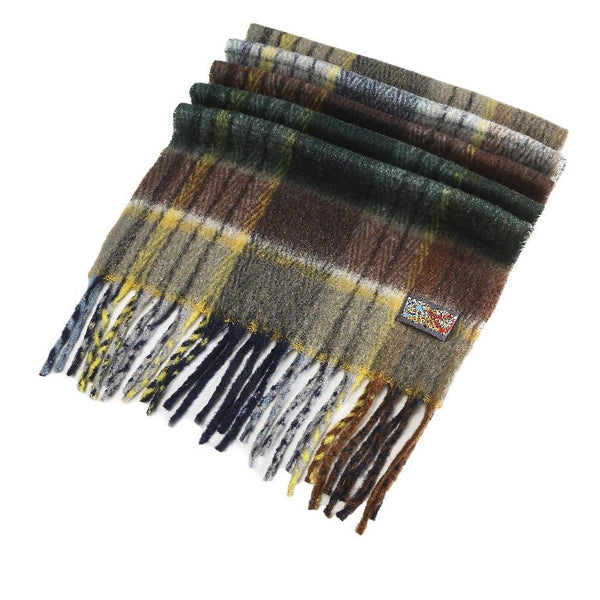 Tartan Woolly Ladies Scarf Green 70x180cm - The Celtic Gift Store - 