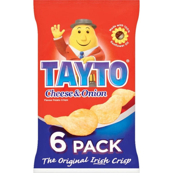 Tayto Cheese Onion Chip 6 Pack - The Celtic Gift Store - Food