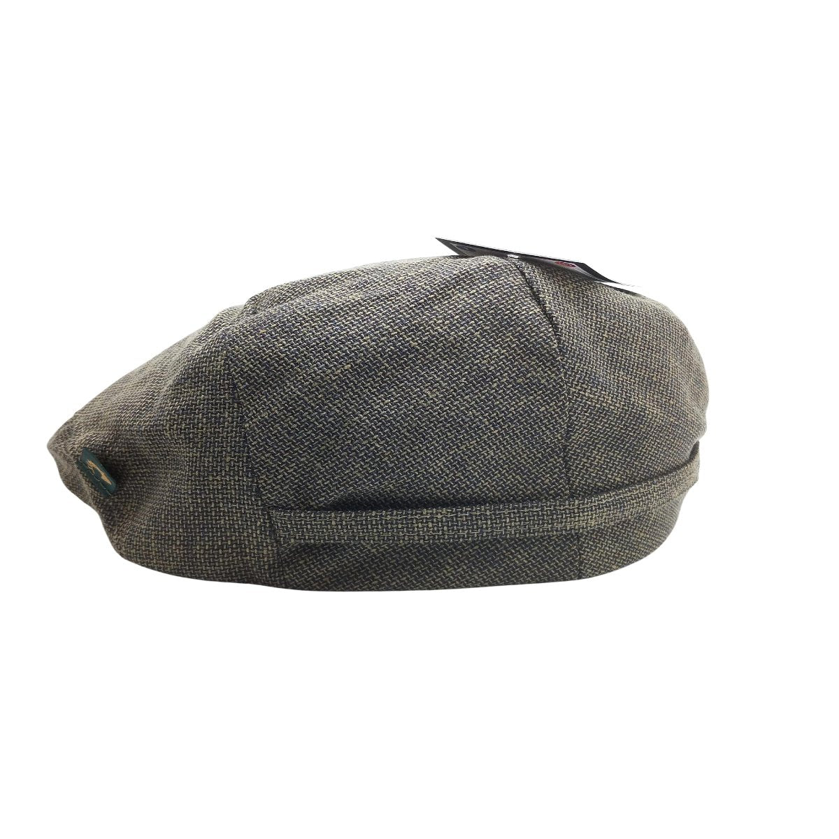 Textured Brown/Green Mucros Weavers Linen Cap by Mucros Weavers - Hats