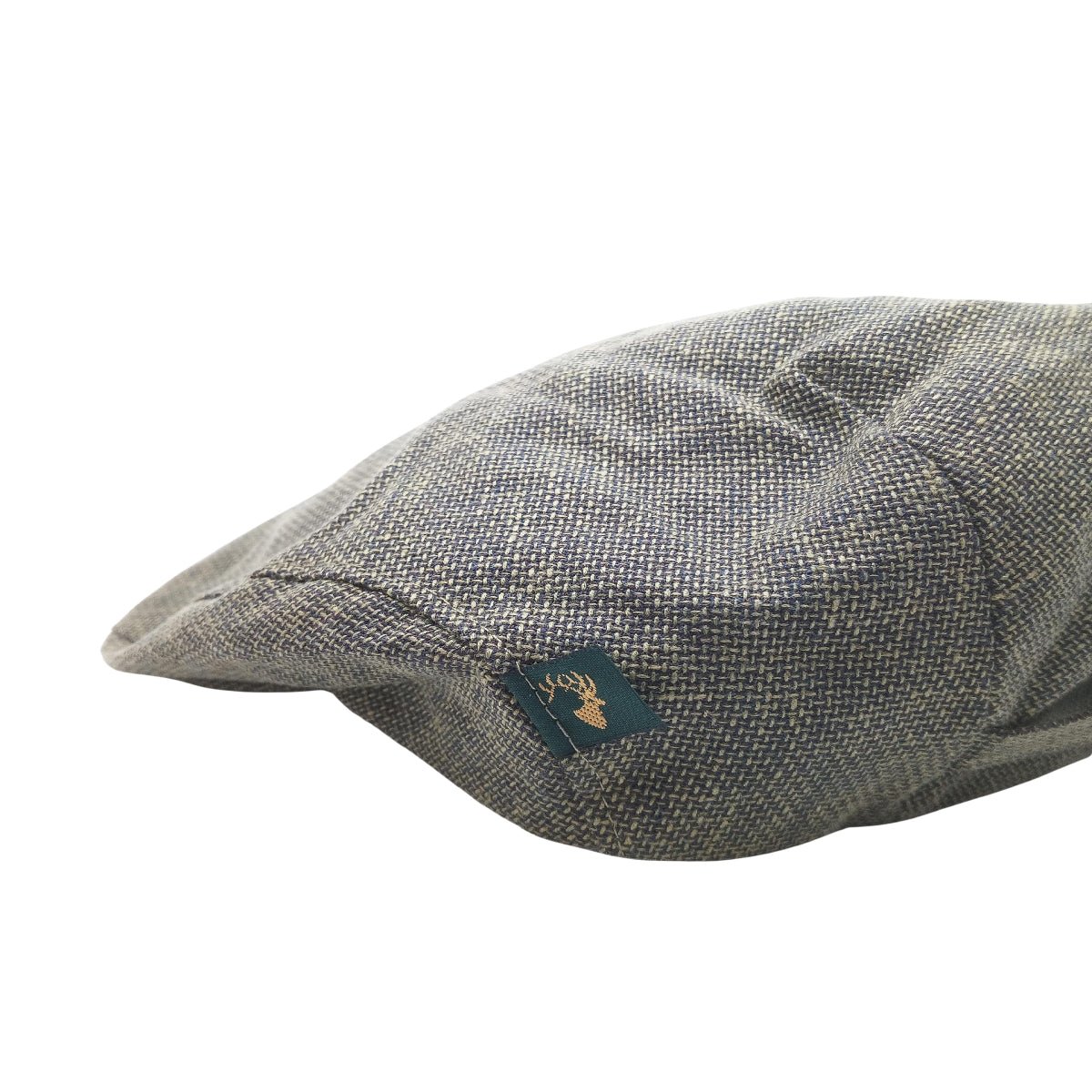 Textured Brown/Green Mucros Weavers Linen Cap by Mucros Weavers - Hats
