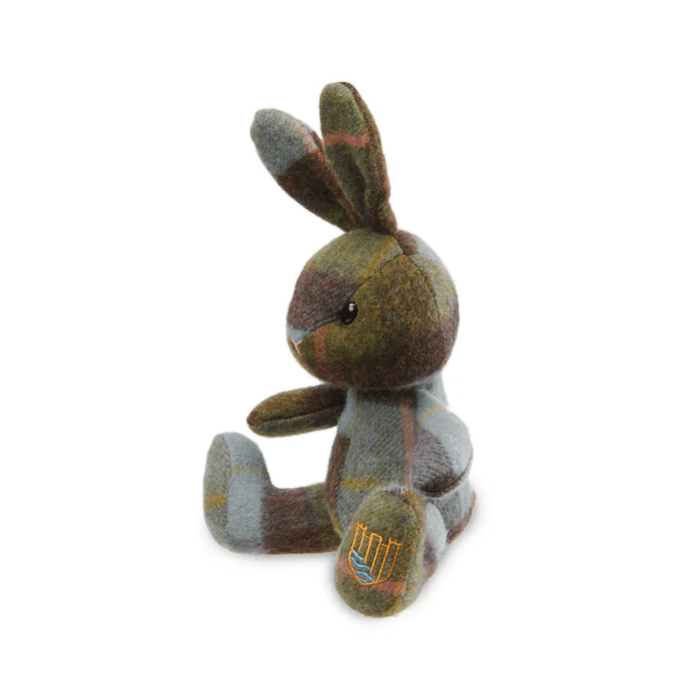The Islander Lambswool Bunny - Chestnut and Blue Tartan - The Celtic Gift Store - Home & Garden