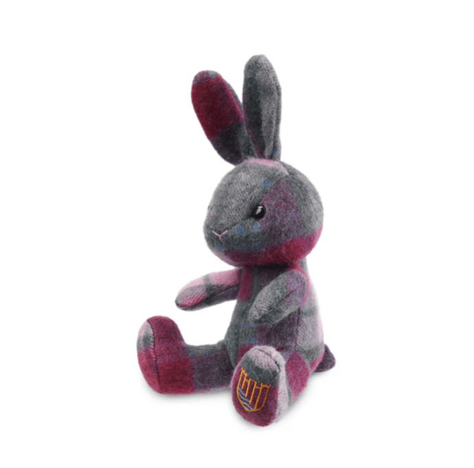 The Islander Lambswool Bunny - Pink and Blue Tartan - The Celtic Gift Store - Home & Garden