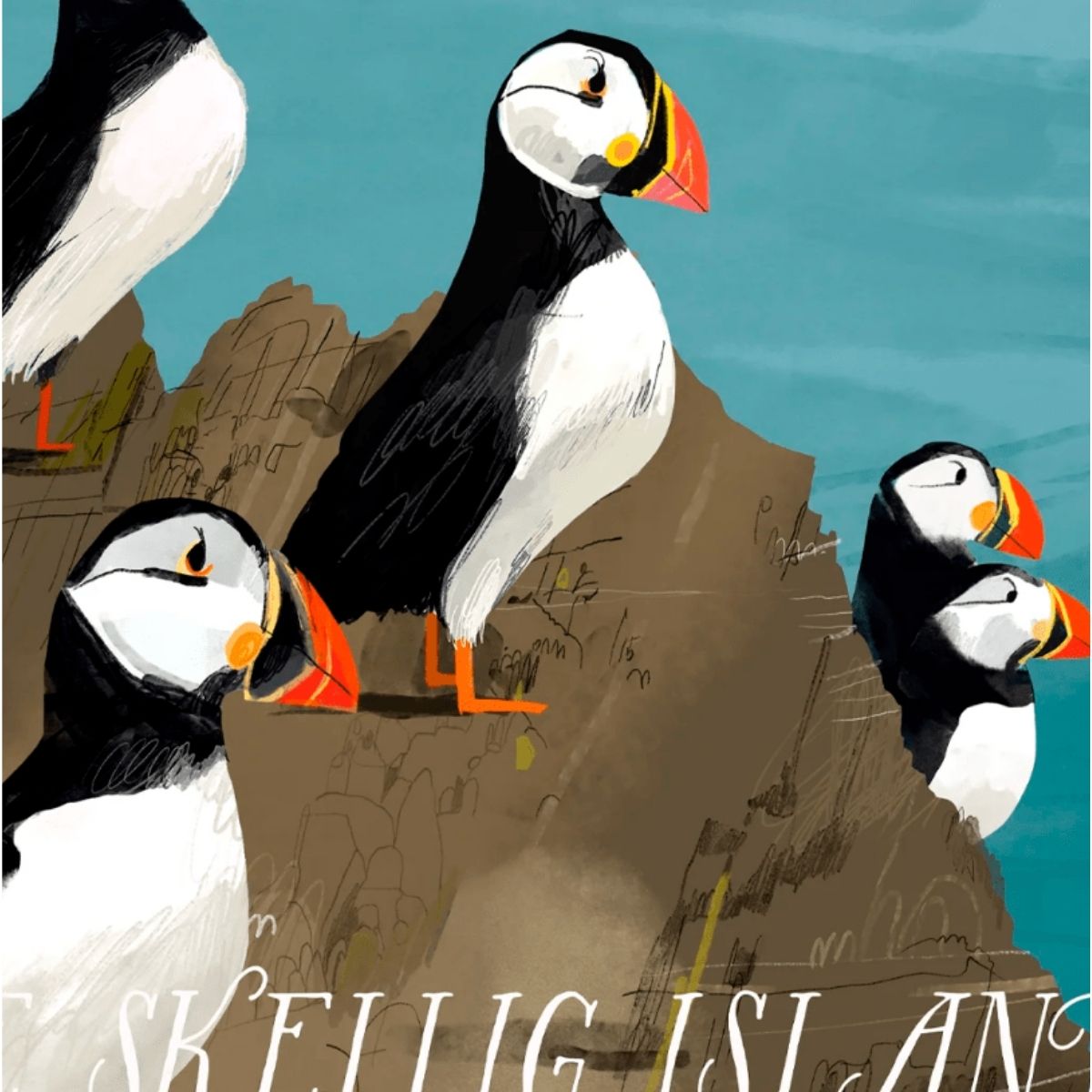 The Skellig Islands by Conor Langton - Hand Signed Print