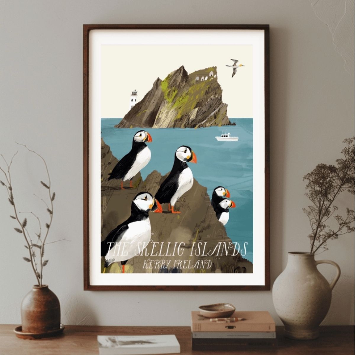 The Skellig Islands by Conor Langton - Hand Signed Print