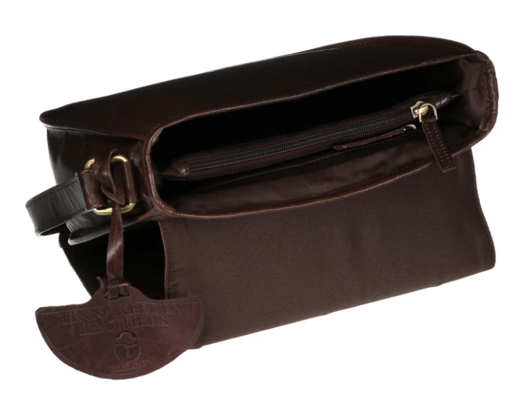 Tinnakeenly Irish Leather Saddle Bag - The Celtic Gift Store - Handbags
