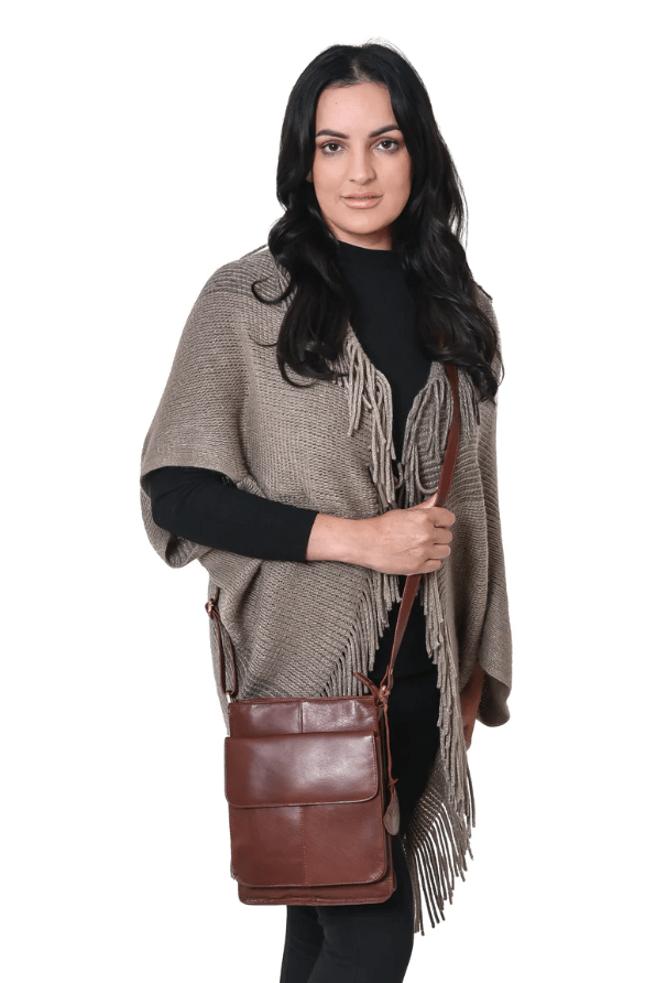 Tinnakeenly Irish Leather Sling Bag - The Celtic Gift Store - Handbags
