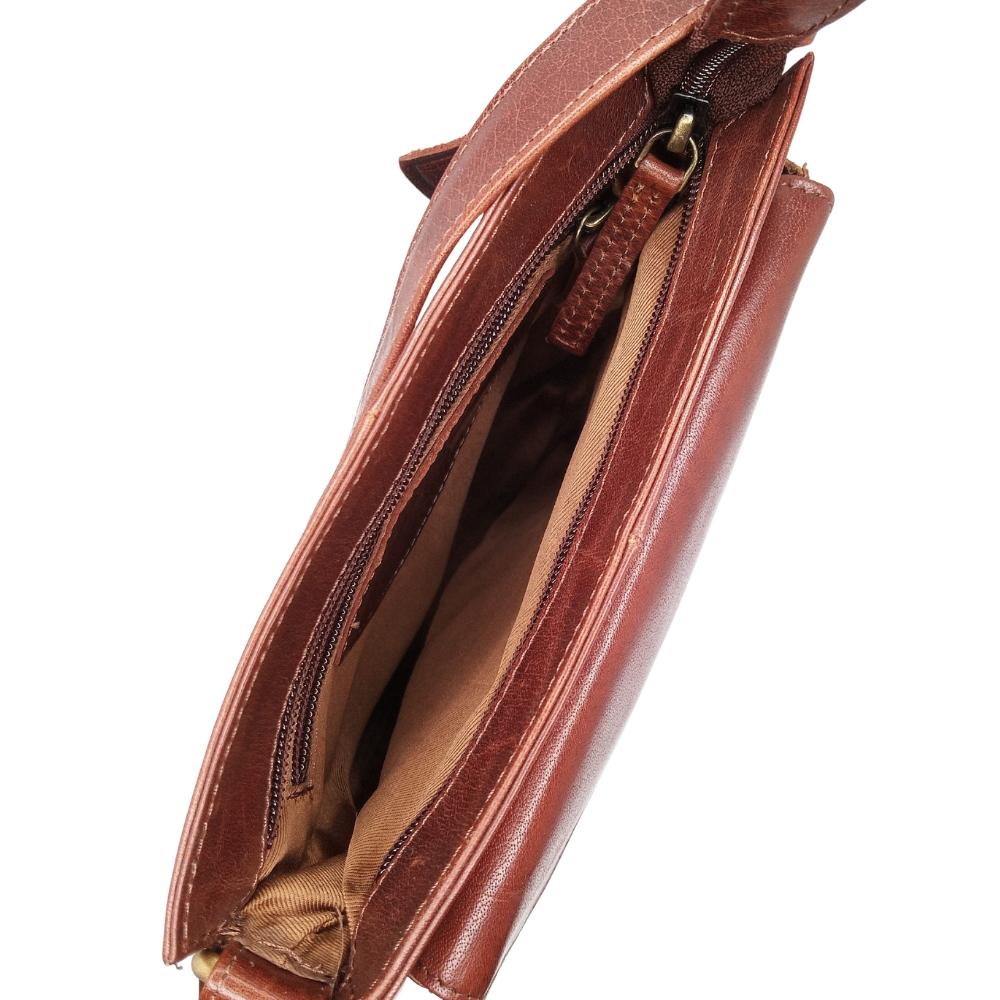 Tinnakeenly Irish Leather Sling Bag