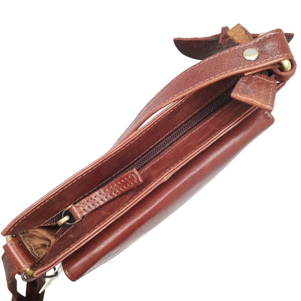 Tinnakeenly Irish Leather Sling Bag