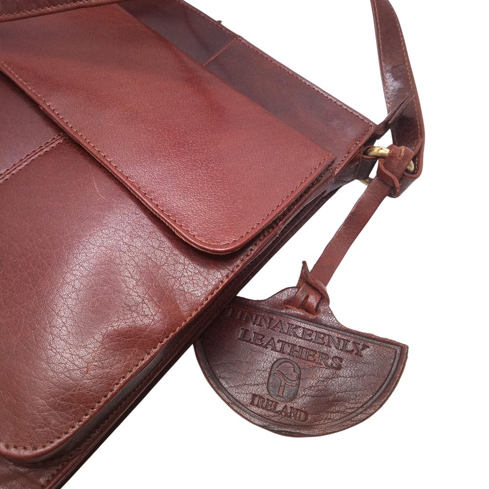 Tinnakeenly Irish Leather Sling Bag