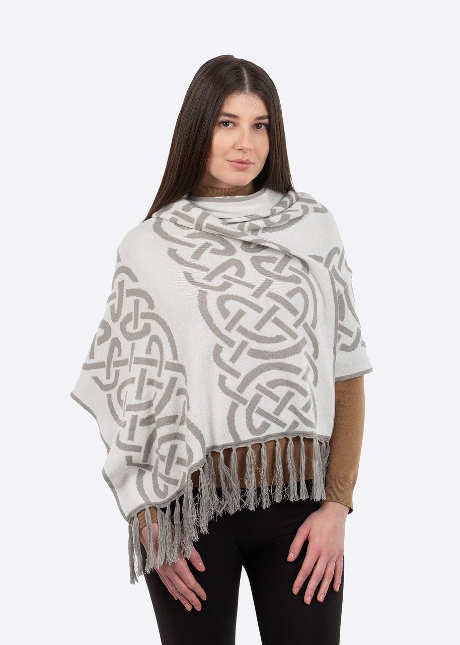 Traditional Celtic Knotwork Cotton Shawl - The Celtic Gift Store - Scarves & Shawls