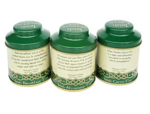 Traditional Irish Emblem Mini Tea Caddies - Set of 3 - The Celtic Gift Store - Tea and Coffee