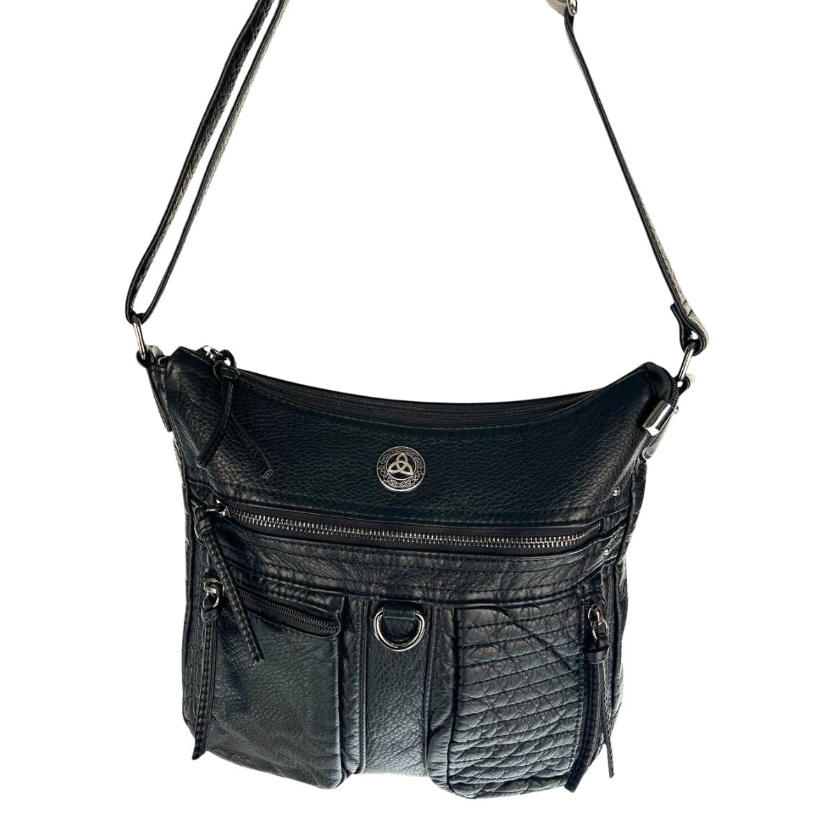 Tree of Life Large Crossbody - Black