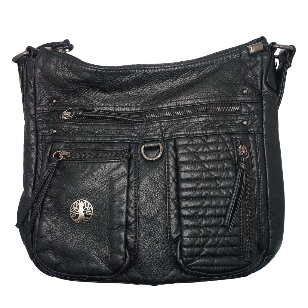Tree of Life Large Crossbody- Black