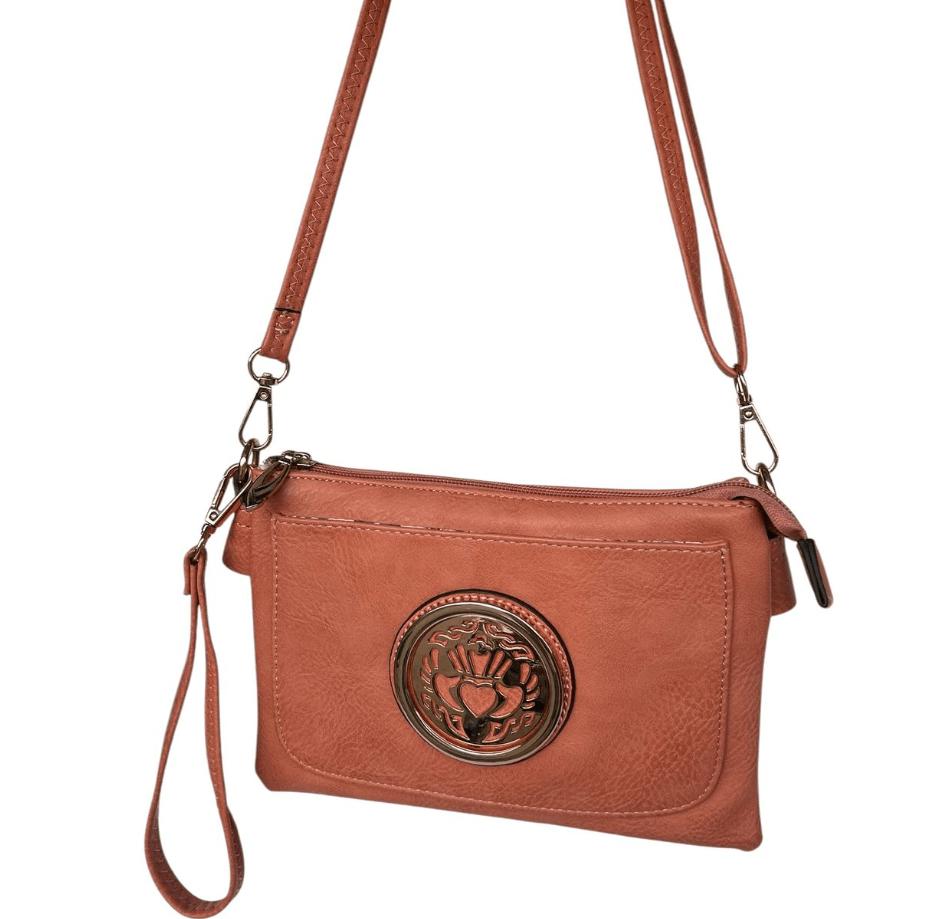 Tree of Life Slip Pocket Bag - Blush - The Celtic Gift Store - Handbags