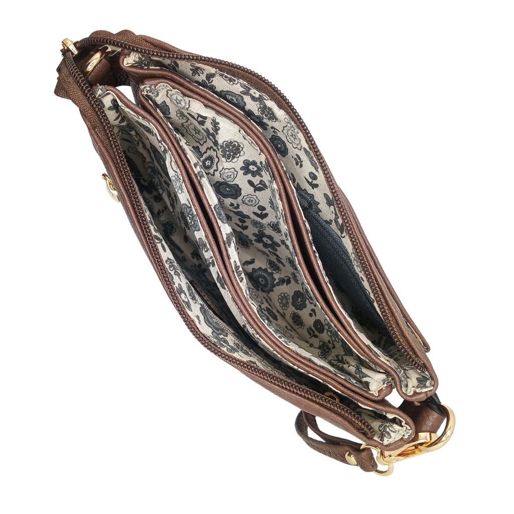 Tree of Life Slip Pocket Bag- Mocha