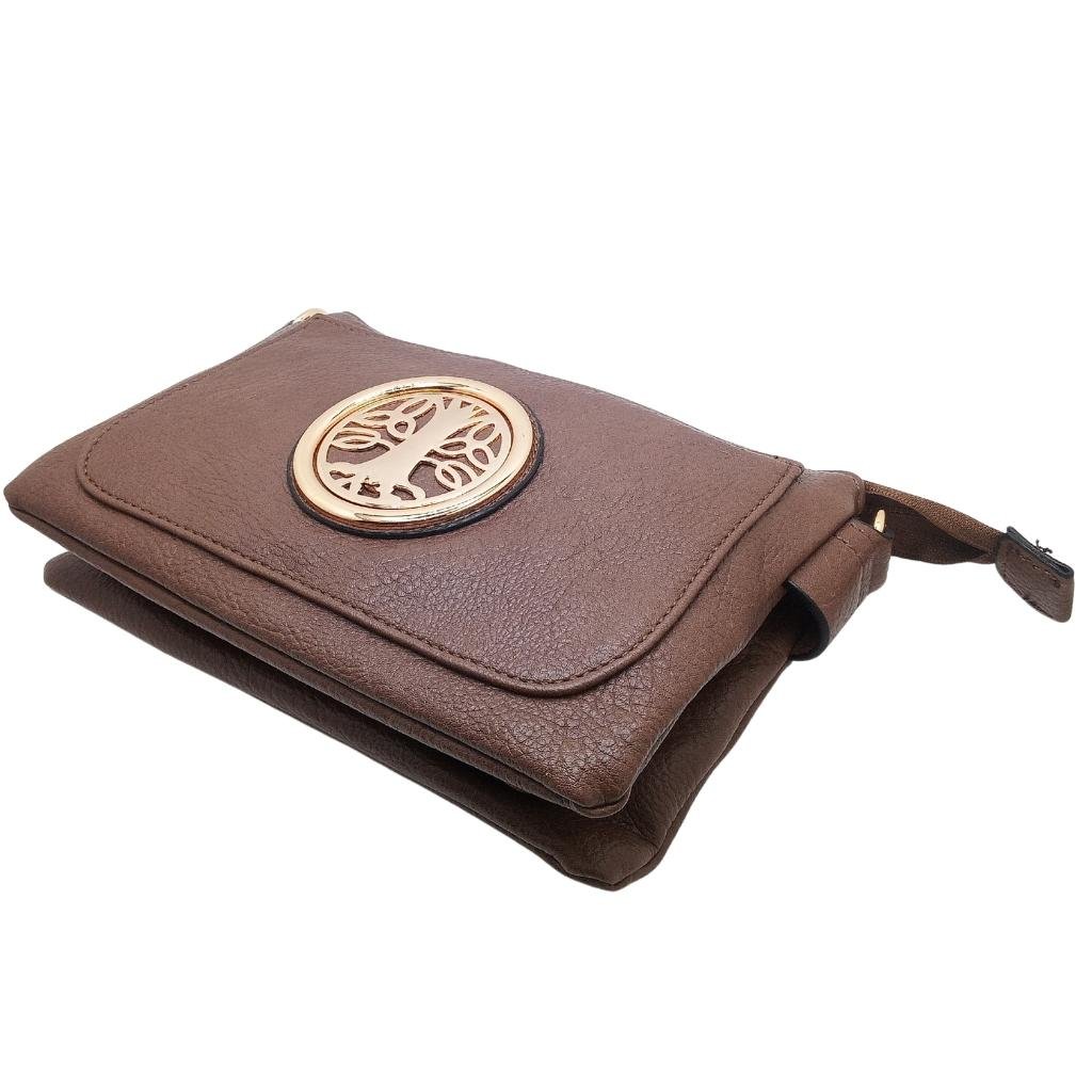 Tree of Life Slip Pocket Bag- Mocha