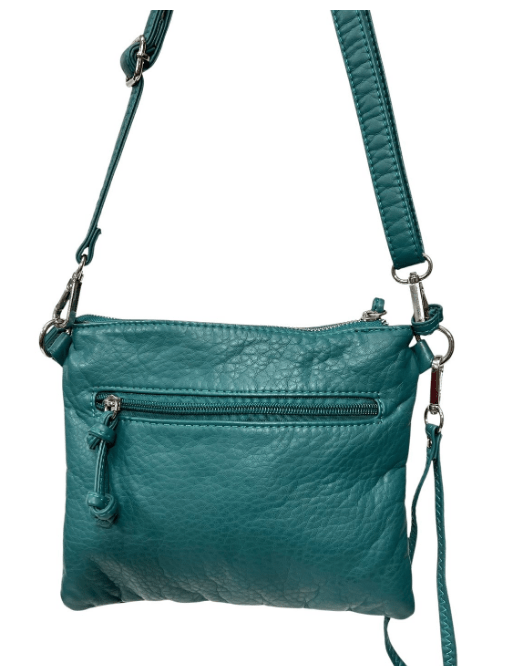 Tree of Life Square Crossbody Bag - Teal - The Celtic Gift Store - Handbags
