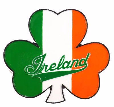 Tricolour Shamrock Resin Magnet - The Celtic Gift Store - Gift