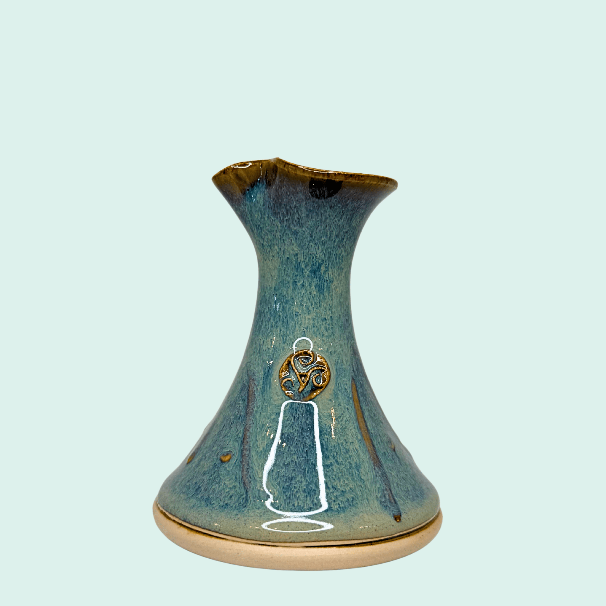 Triskele Cream Jug Handmade Irish Pottery - The Celtic Gift Store - Tableware