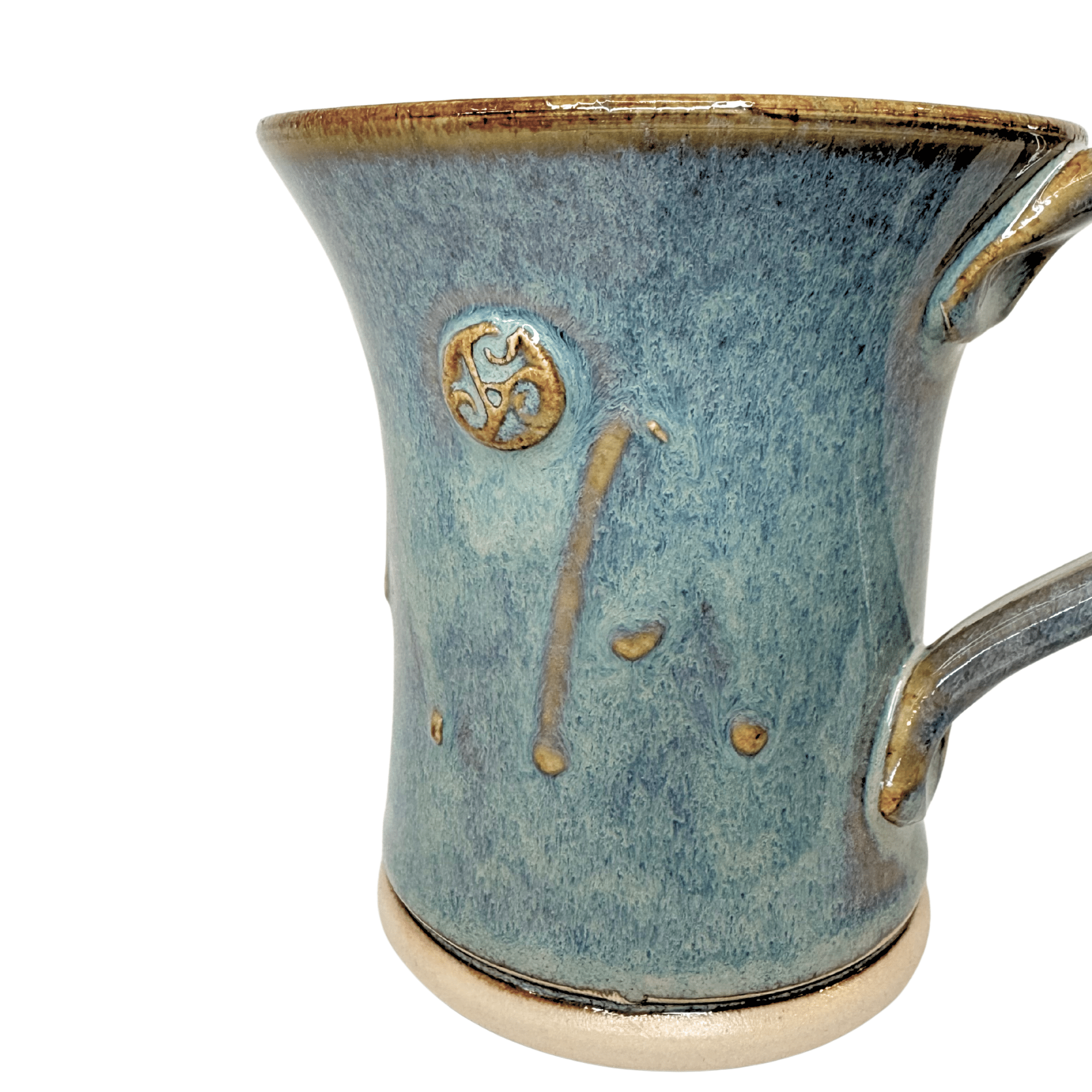 Triskele Flared Mug Handmade Irish Pottery - The Celtic Gift Store - Drinkware