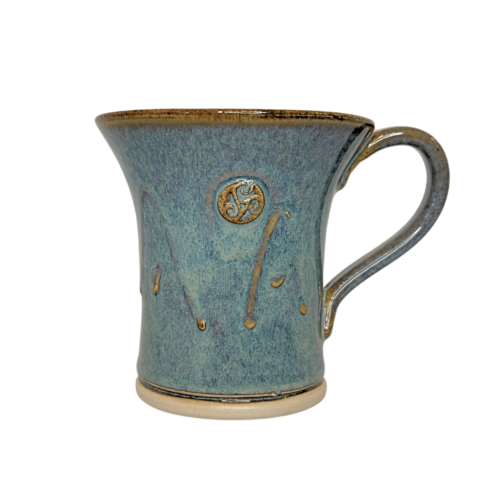 Triskele Flared Mug Handmade Irish Pottery - The Celtic Gift Store - Drinkware