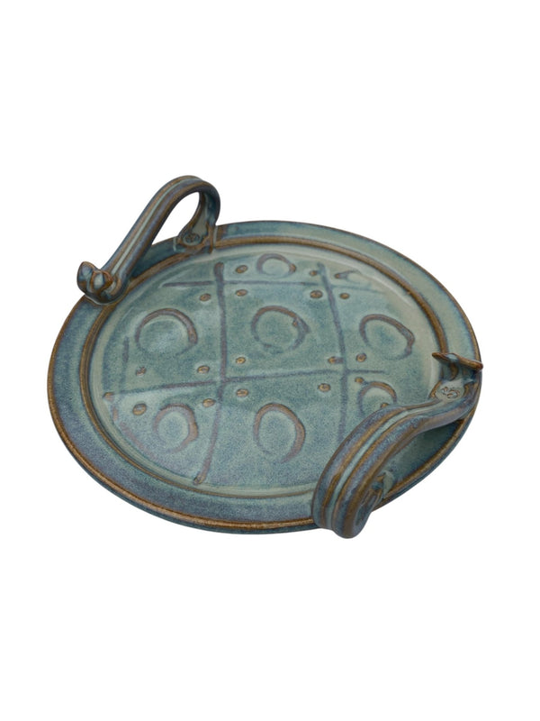 Triskele Serving Plate Handmade Irish Pottery - Small - The Celtic Gift Store - Tableware