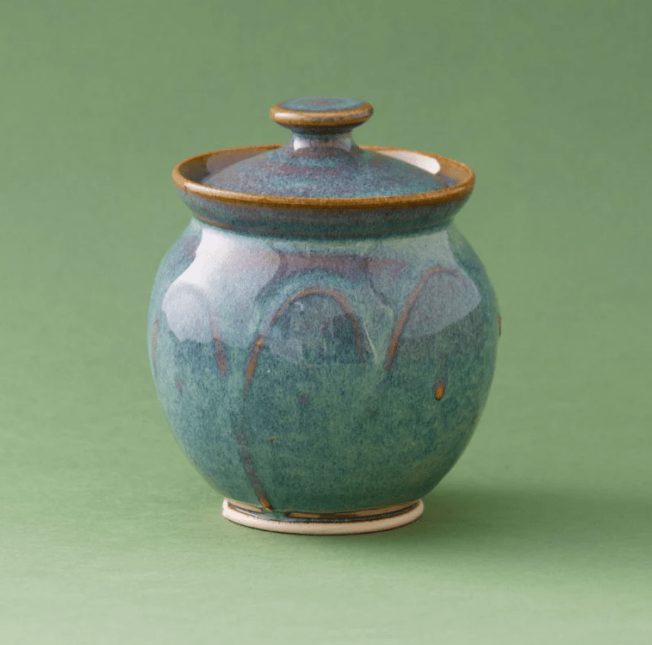 Triskele Sugar Bowl Handmade Irish Pottery - The Celtic Gift Store - Kitchenware