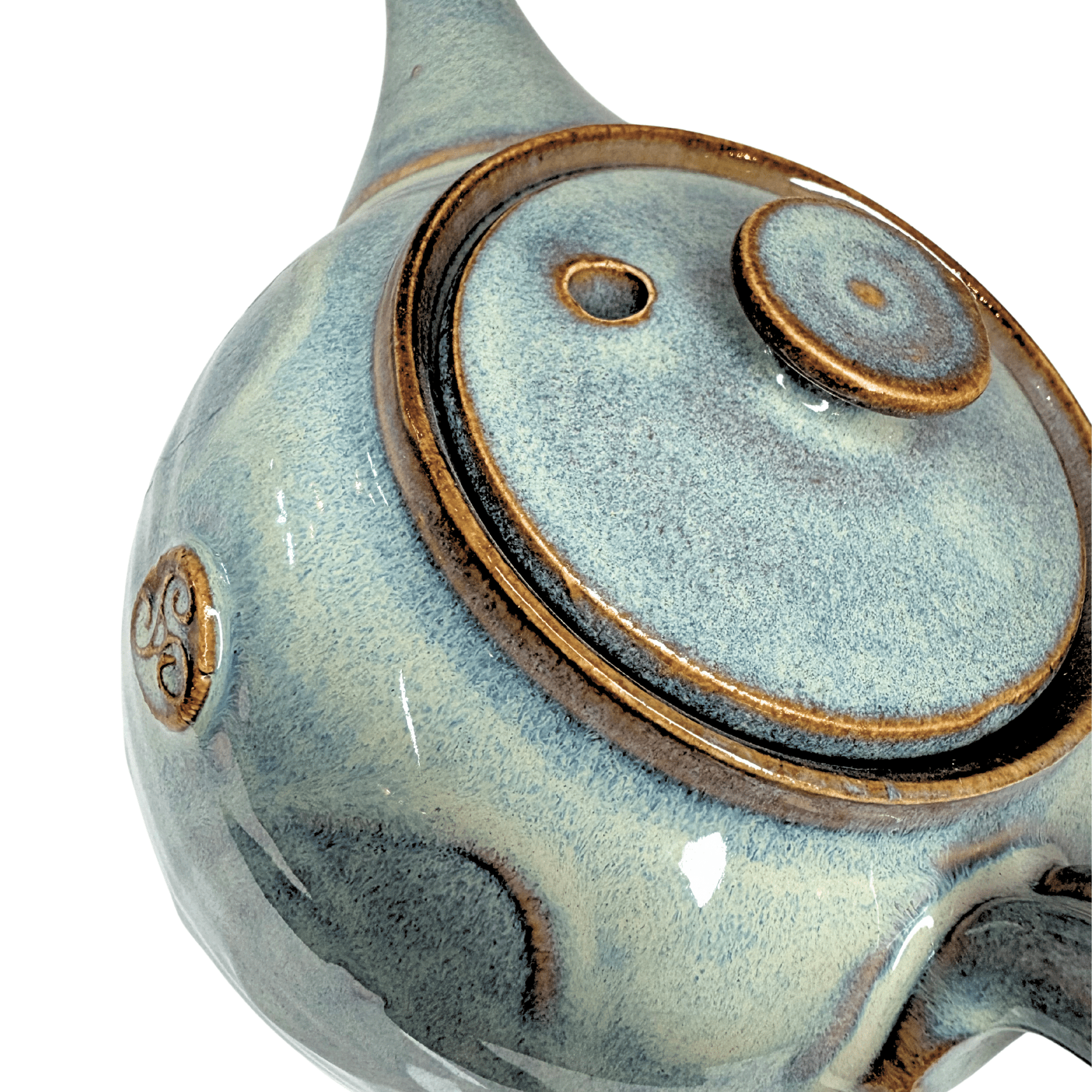 Triskele Teapot Handmade Irish Pottery - The Celtic Gift Store - Drinkware