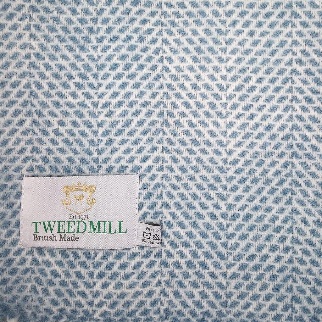 Tweedmill Beehive Petrol Wool Throw 100% Pure Wool