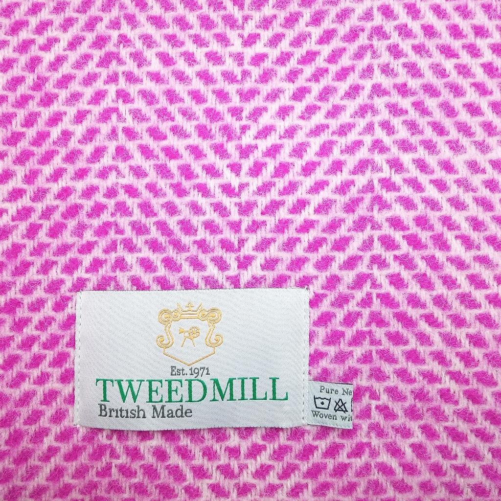 Tweedmill Beehive Rosa Wool Throw Expertly Crafted from 100% Pure Wool