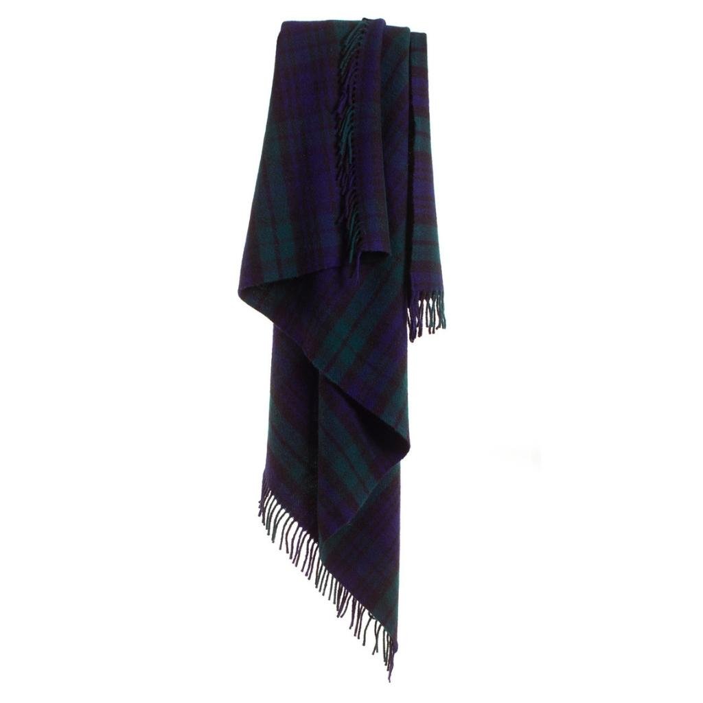 Tweedmill Blackwatch Tartan Wool Throw Expertly Crafted from 100% Pure Wool