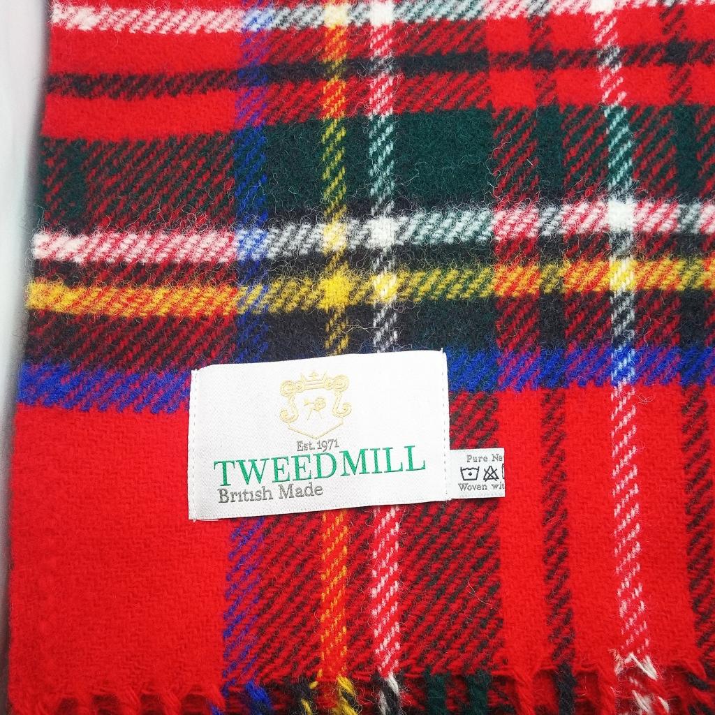 Tweedmill Royal Stewart Tartan Wool Throw Expertly Crafted from 100% Pure Wool