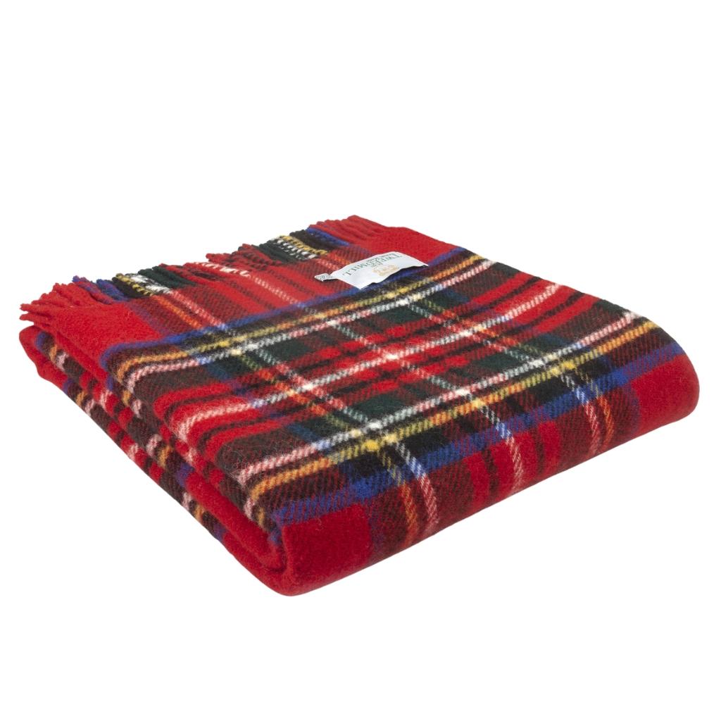 Tweedmill Royal Stewart Tartan Wool Throw Expertly Crafted from 100% Pure Wool