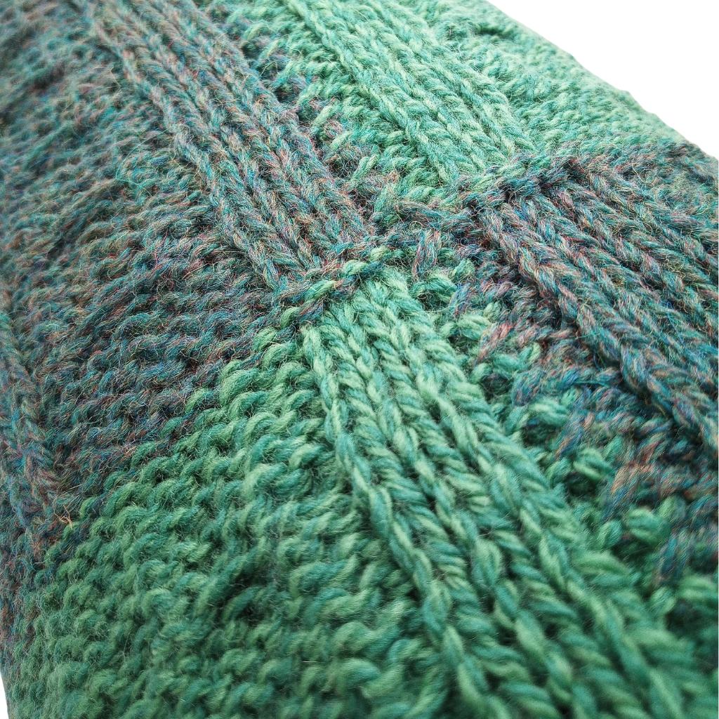 Two-Tone Green And Connemara Patchwork Throw by Aran Woollen Mills - Blankets and Bedding