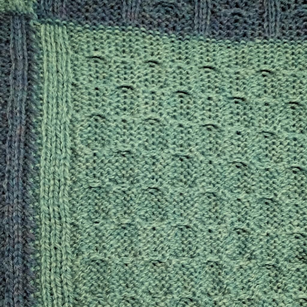 Two-Tone Green And Connemara Patchwork Throw by Aran Woollen Mills - Blankets and Bedding